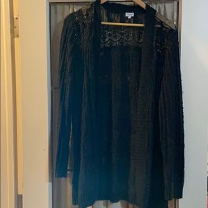 4 for $20 Kismet XL sweater with lace detailing.
